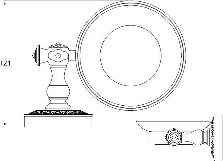 Мыльница Zorg Antic AZR 06 BR купить в интернет-магазине сантехники Sanbest