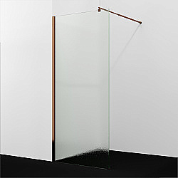 Душевое ограждение WasserKRAFT Rur 30W40RG-TXG 120 профиль розовое золото/стекло текстурное купить в интернет-магазине Sanbest