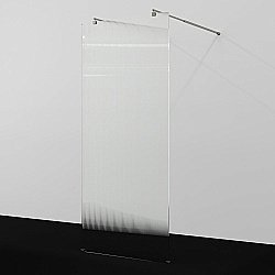 Душевое ограждение WasserKRAFT Vechte 60W40BN-FL 120 фиксатор никель/стекло рифленое купить в интернет-магазине Sanbest