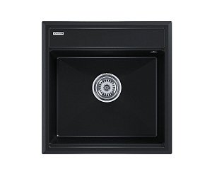 Кухонная мойка Paulmark STEPIA-500 PM115051-BLM 500х510 черный металлик купить в интернет-магазине сантехники Sanbest