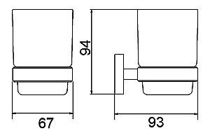 Стакан для зубных щеток Timo Selene 12033/03 купить в интернет-магазине сантехники Sanbest