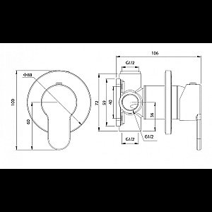 Гигиенический душ Elghansa Dynamic 34R1083-White (Set-51) белый купить в интернет-магазине сантехники Sanbest
