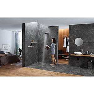 Полка Hansgrohe Rainfinity Shelf 26844000 хром купить в интернет-магазине сантехники Sanbest