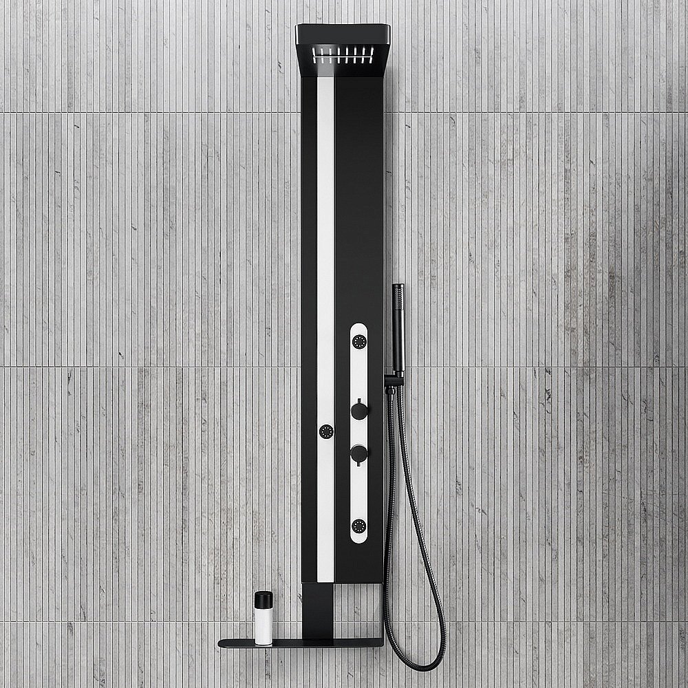 Душевая панель Black&White Gravity GR027 черная/белый купить в интернет-магазине сантехники Sanbest