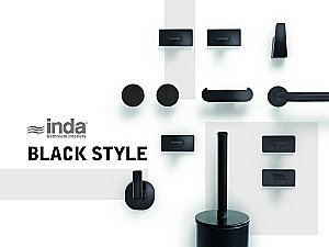 Крючок Inda One AV120ANE черный купить в интернет-магазине сантехники Sanbest