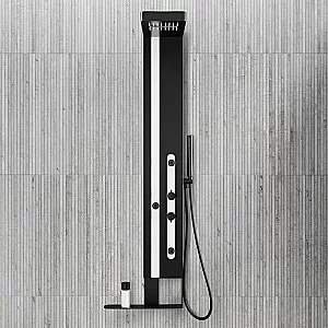 Душевая панель Black&White Gravity GR027 черная/белый купить в интернет-магазине сантехники Sanbest