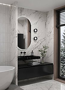 Раковина-моноблок Armadi Art Flat Nero Marquina 859-080-NM черный мрамор купить в интернет-магазине Sanbest