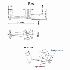 Смеситель для раковины WasserKRAFT Aisch 5530 золото купить в интернет-магазине сантехники Sanbest