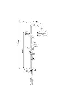 Душевая система RedBlu by Damixa Origin One 978100000 купить в интернет-магазине сантехники Sanbest