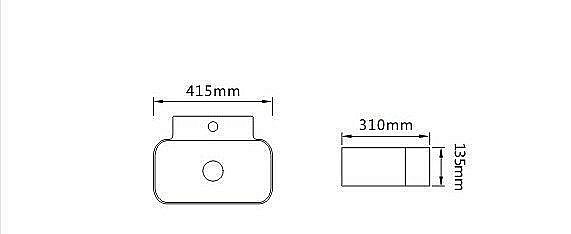 Раковина накладная SantiLine 41,5 SL-2002 белая купить в интернет-магазине Sanbest