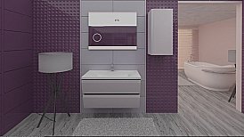 Мебель для ванной Valente Versante New 80 белая для ванной в интернет-магазине Sanbest