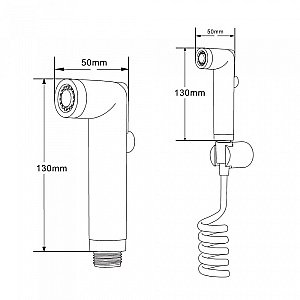 Гигиенический душ Orange HS011bk черный купить в интернет-магазине сантехники Sanbest