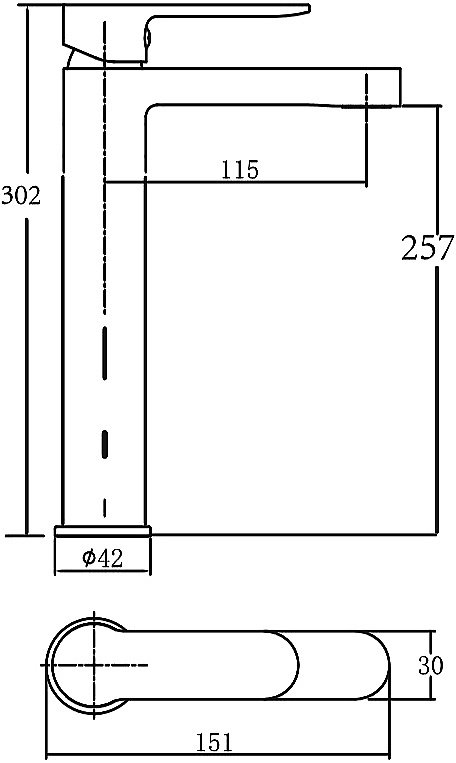Смеситель для раковины Aquanet Passion AF300-11B купить в интернет-магазине сантехники Sanbest