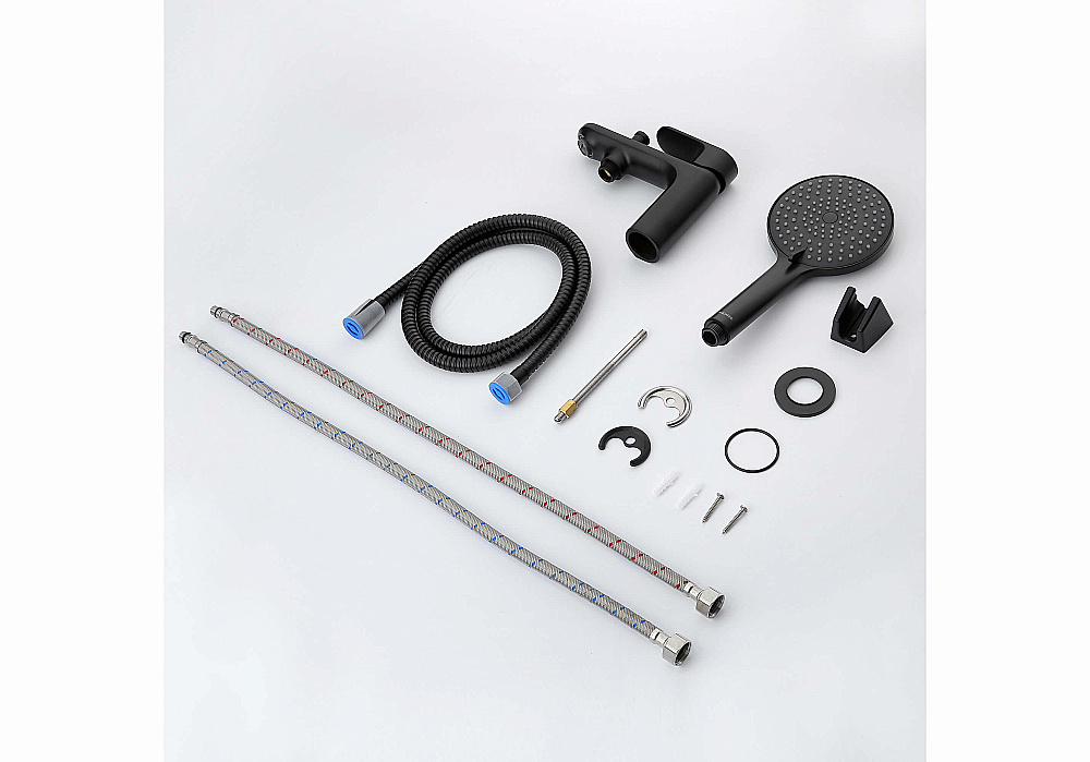 Смеситель для ванны Aquatek Альфа AQ1944MB черный матовый купить в интернет-магазине сантехники Sanbest