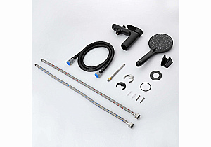 Смеситель для ванны Aquatek Альфа AQ1944MB черный матовый купить в интернет-магазине сантехники Sanbest