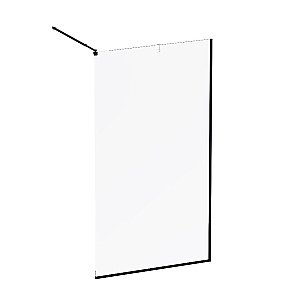 Душевое ограждение AM.PM Func W84WI 110 W84WI-110-F1-BTE стекло прозрачное/профиль черный купить в интернет-магазине Sanbest