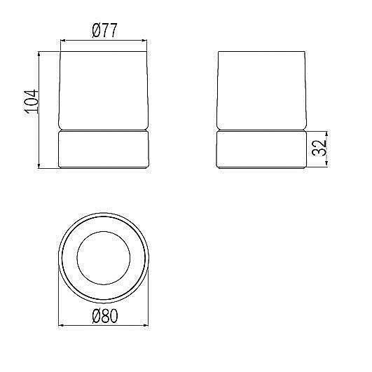 Стакан Inda Mito A20010NE21 черный матовый купить в интернет-магазине сантехники Sanbest
