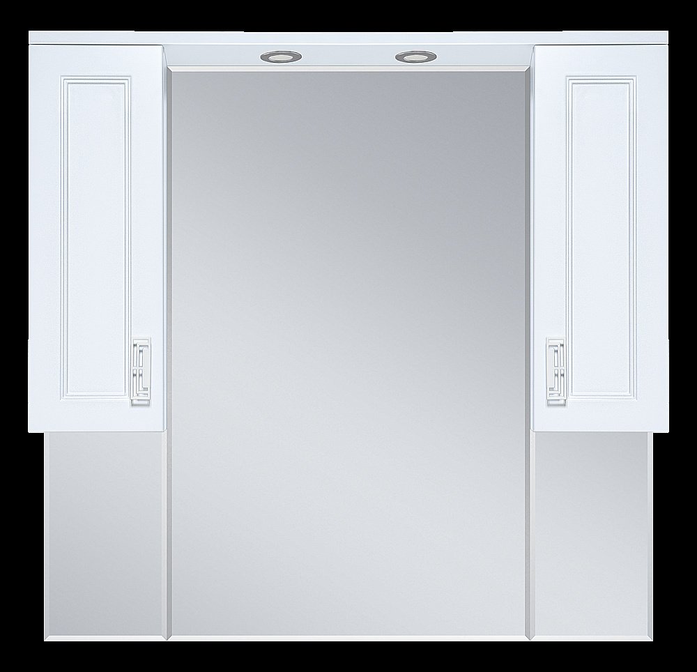 Зеркало со шкафом Misty Дива 105 П-Див04105-013 белый в ванную от интернет-магазине сантехники Sanbest