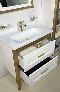 Раковина Creavit Ideal 69,8 ID070-0000 белая купить в интернет-магазине Sanbest