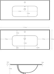 Тумба с раковиной Aquanet Вега 100 344125+330426 белая глянцевая для ванной в интернет-магазине Sanbest