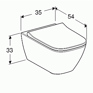 Унитаз подвесной Geberit Smyle 500.683.01.1 белый, с крышкой микролифт, безободковый купить в интернет-магазине Sanbest