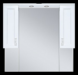 Зеркало со шкафом Misty Дива 105 П-Див04105-013 белый в ванную от интернет-магазине сантехники Sanbest