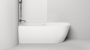 Ванна Salini SOFIA CORNER S-Stone 170x85 102525M белая матовая левая купить в интернет-магазине Sanbest