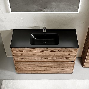 Тумба с раковиной Sancos Libra 120 LB120F-1ECH дуб чарльстон для ванной в интернет-магазине Sanbest