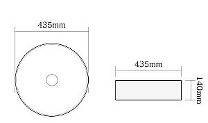 Раковина накладная SantiLine 43, SL-7003 серебряная купить в интернет-магазине Sanbest