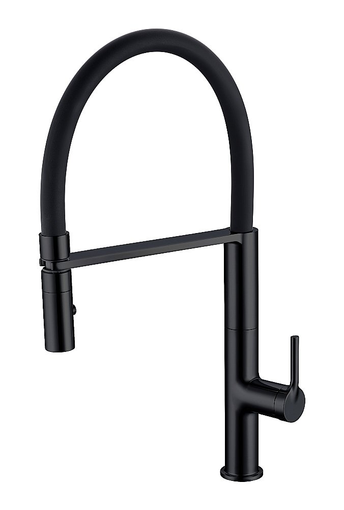 Смеситель для кухни Vincea VKF-114MB черный матовый купить в интернет-магазине сантехники Sanbest