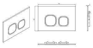 Кнопка для инсталляции WeltWasser WW BAMBERG WT белая купить в интернет-магазине сантехники Sanbest