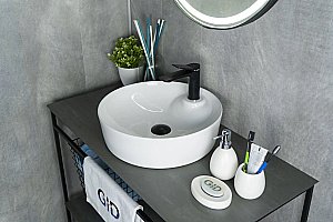 Раковина накладная Gid Esfera 44 D1306 51181 белая купить в интернет-магазине Sanbest