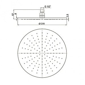 Душевая система PAINI Cox 78CRSET26911BATHHEAD хром купить в интернет-магазине сантехники Sanbest
