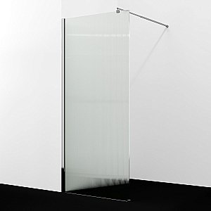 Душевое ограждение WasserKRAFT Rur 30W44-FL 100 стекло рифленое/профиль серебристый купить в интернет-магазине Sanbest