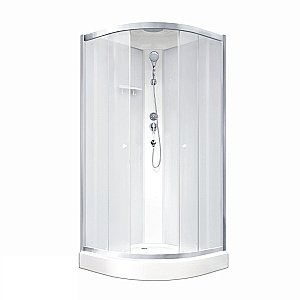 Душевая кабина Parly Bianco BETT831 80х80 стекло матовое/профиль матовый хром купить в интернет-магазине Sanbest