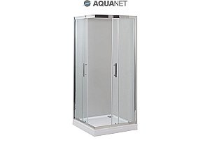 Душевой уголок Aquanet Delta Cube NPE1142 100x100 стекло прозрачное/профиль хром купить в интернет-магазине Sanbest