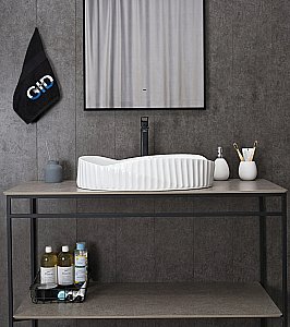 Раковина накладная Gid Creativo 60 888s 51223 белая купить в интернет-магазине Sanbest