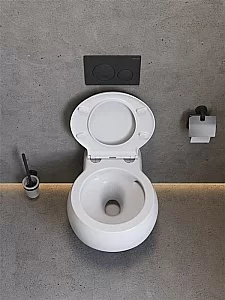 Унитаз подвесной Cezares GRANDE CZR-308-TH-TOR/SC белый, безободквый, смыв торнадо купить в интернет-магазине Sanbest