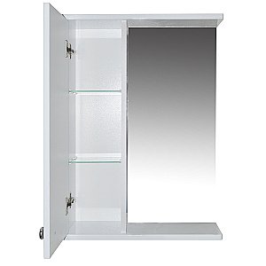 Зеркало со шкафом Loranto Моника 50 белое купить в интернет-магазине сантехники Sanbest