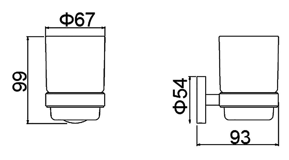 Стакан Timo Saona 13031/18 черное золото купить в интернет-магазине сантехники Sanbest