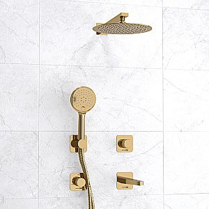 Душевая система WasserKRAFT Ems A7651.304.305.183.208.280.197.348 золото купить в интернет-магазине сантехники Sanbest