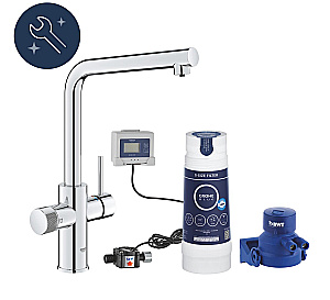 Смеситель для кухни GROHE Blue Pure Minta 30589000 хром купить в интернет-магазине сантехники Sanbest