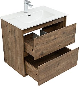 Тумба с раковиной Aquanet Милан 336378/284027 70 дуб рустикальный для ванной в интернет-магазине Sanbest