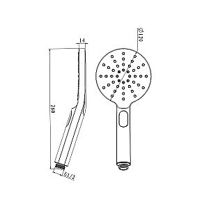 Душевая лейка Lemark LM8122C купить в интернет-магазине сантехники Sanbest