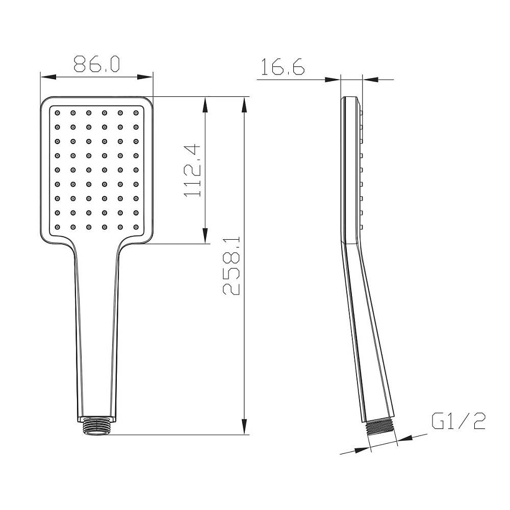 Душевая лейка Lemark LM8124BL купить в интернет-магазине сантехники Sanbest