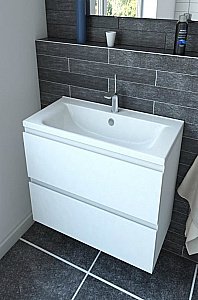 Тумба с раковиной Эстет Bali 65 белая для ванной в интернет-магазине Sanbest