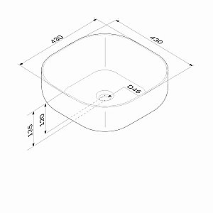 Раковина накладная AM.PM Func 43 M8FWCC30430WG белая купить в интернет-магазине Sanbest