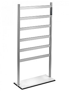 Полотенцесушитель электрический напольный WONZON & WOGHAND ESSEN, Брашированный никель (WW-A406-BR) купить в интернет-магазине сантехники Sanbest