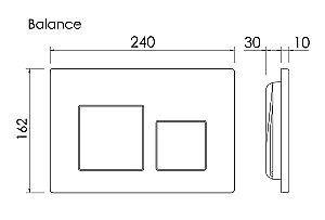 Инсталляция для унитаза Ceramica Nova Balance CN121002CH кнопка Хром купить в интернет-магазине сантехники Sanbest