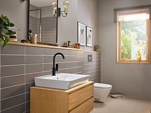 Смеситель для раковины Hansgrohe Rebris E 72576670 купить в интернет-магазине сантехники Sanbest